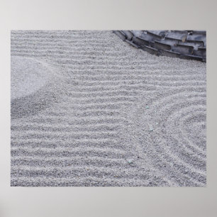 Kyoto, Kodai-ji Temple, Raked Sand Patterns Poster