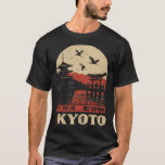 Kyoto Mist – Zen Cityscape Poster T-Shirt<br><div class="desc">This piece captures Kyoto’s serene spirit through a wabi-sabi lens—faded temples,  drifting mist,  and quiet streets rendered in vintage woodblock textures. A soulful gift for boyfriends who appreciate calm,  culture,  and understated strength.</div>