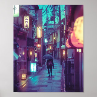 Kyoto Ponto Cho photography Poster