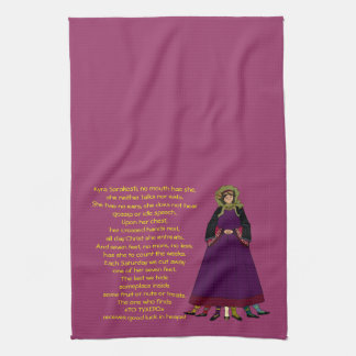 Kyra Sarakosti Lady Lent Lenten Kitchen Towel