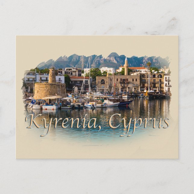 Kyrenia, Cyprus: Harbour Postcard (Front)