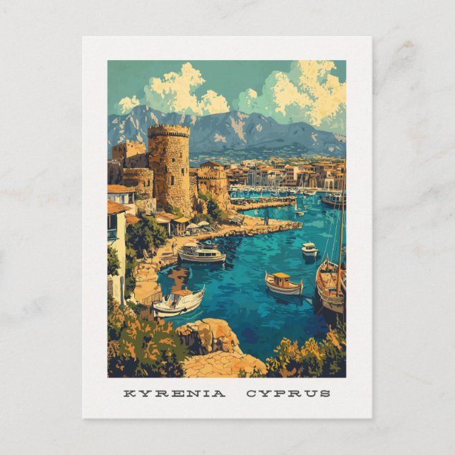 Kyrenia Cyprus Travel Postcard (Front)