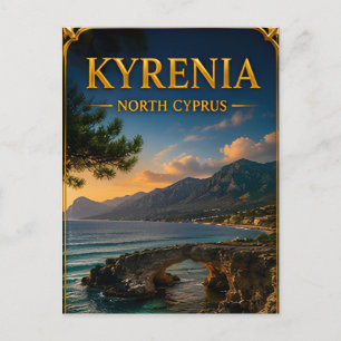 Kyrenia North Cyprus Coastal Escape Memory Postcard