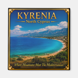 Kyrenia North Cyprus Coastal Travel Memory Magnet