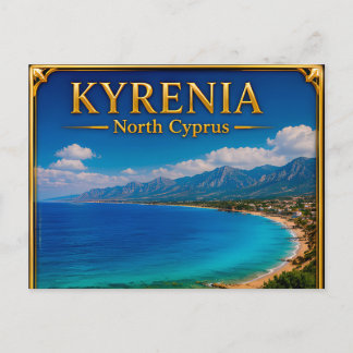 Kyrenia North Cyprus Coastal Travel Memory Postcard