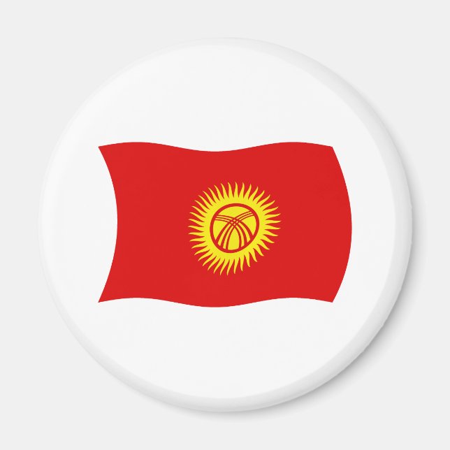 Kyrgyz Republic Flag Magnet (Front)