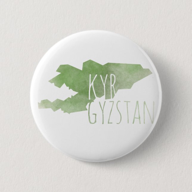 Kyrgyzstan 6 Cm Round Badge (Front)