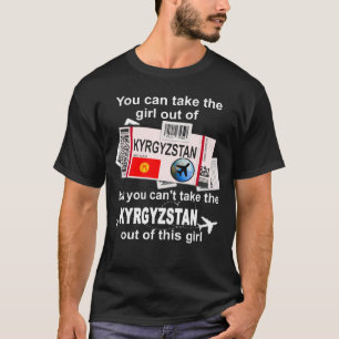 Kyrgyzstan Boarding Pass  Kyrgyzstan Girl  Kyrgyzs T-Shirt