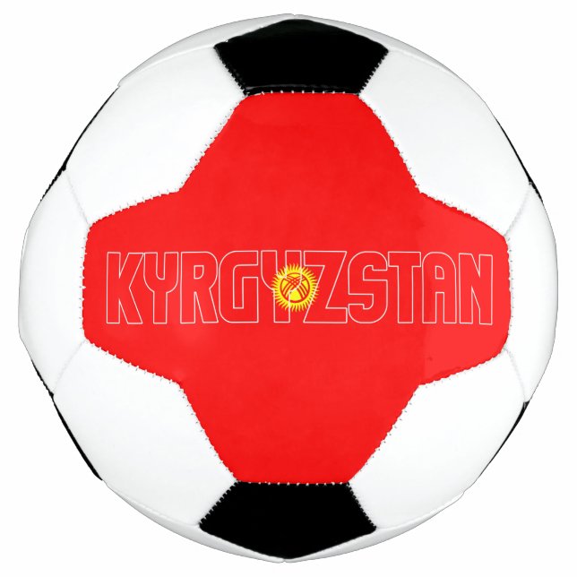 Kyrgyzstan Flag Adorable Patriotic Football (Front)