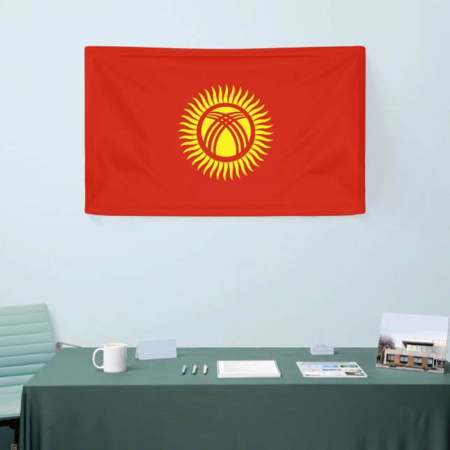 Kyrgyzstan flag banner (Tradeshow)