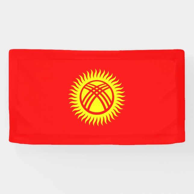 Kyrgyzstan Flag Banner (Horizontal)