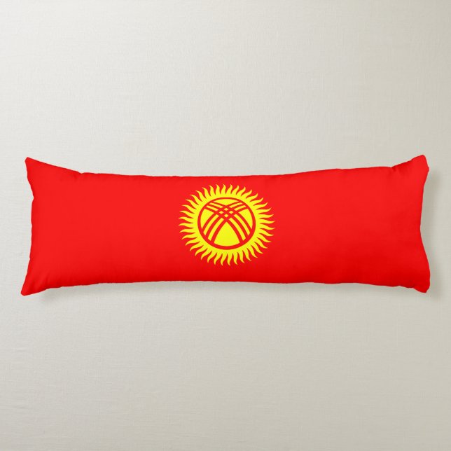 Kyrgyzstan Flag Body Cushion (Front)