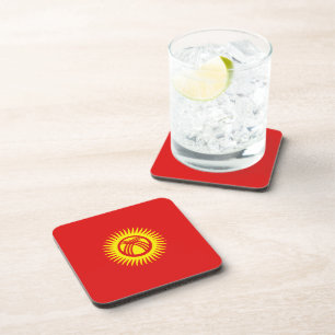 Kyrgyzstan Flag Coaster