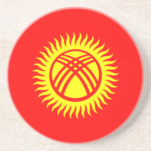 Kyrgyzstan Flag Coaster