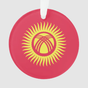 Kyrgyzstan Flag Emblem Ornament