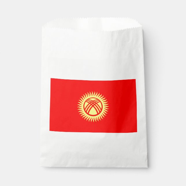 Kyrgyzstan Flag Favour Bags (Front)