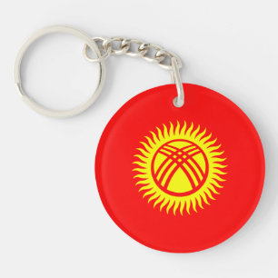 Kyrgyzstan Flag Key Ring