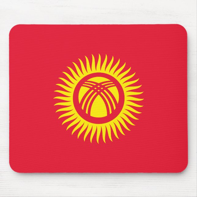 Kyrgyzstan Flag Mouse Mat (Front)
