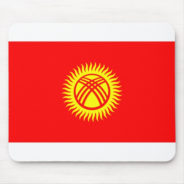 Kyrgyzstan Flag Mouse Mat (Front)