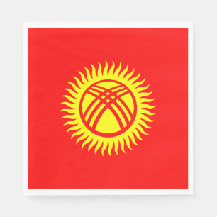 Kyrgyzstan Flag Napkin