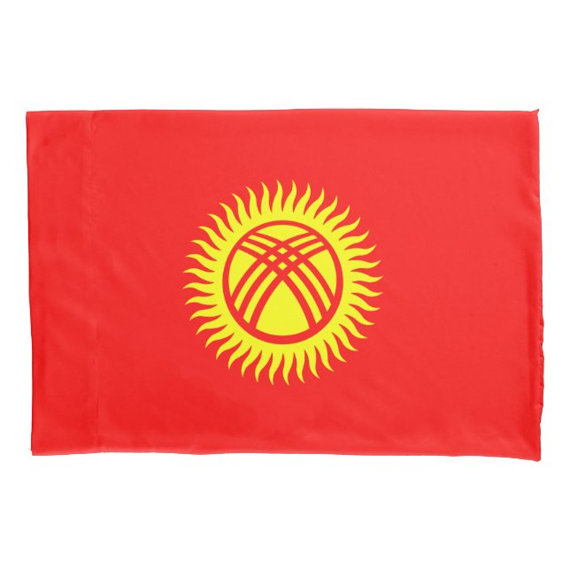 Kyrgyzstan Flag Pillowcase (Front)