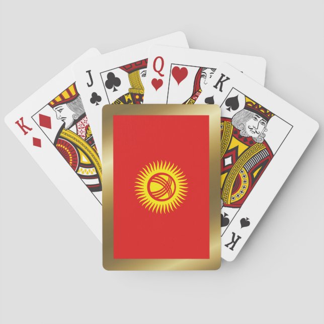 Kyrgyzstan Flag Playing Cards (Back)