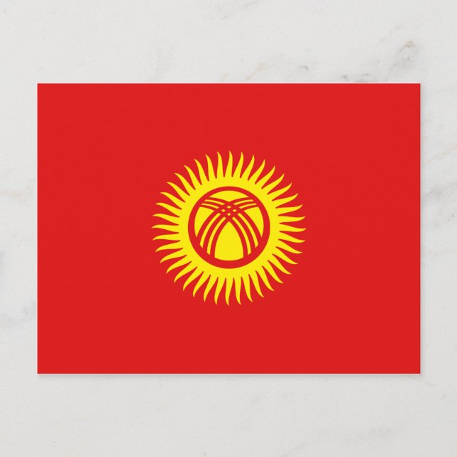 Kyrgyzstan Flag Postcard (Front)