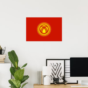 Kyrgyzstan flag poster