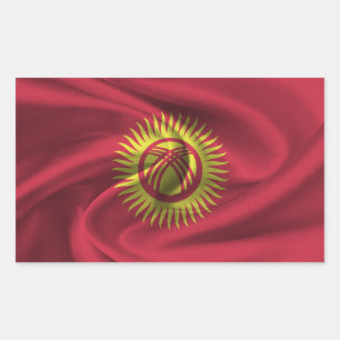 Kyrgyzstan Flag Rectangular Sticker