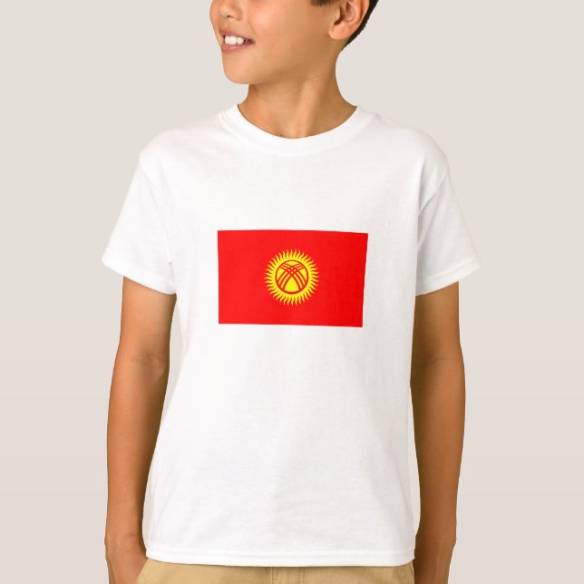 Kyrgyzstan Flag T-Shirt (Front)