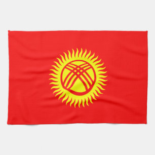 Kyrgyzstan Flag Tea Towel