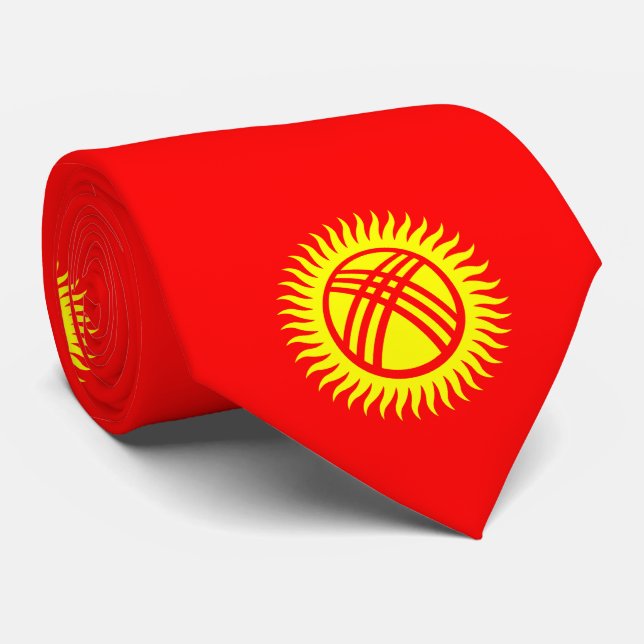 Kyrgyzstan Flag Tie (Rolled)