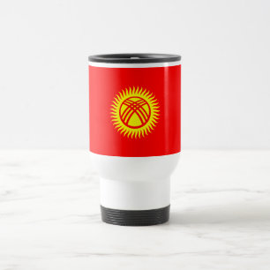 Kyrgyzstan Flag Travel Mug
