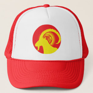 Kyrgyzstan Ibex Kyrgyz National Animal Flag Trucker Hat