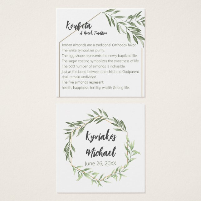 Kyriakos Koufeta Card (Front & Back)