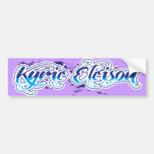Kyrie Eleison Religious Phrase Stylised Text Bumper Sticker