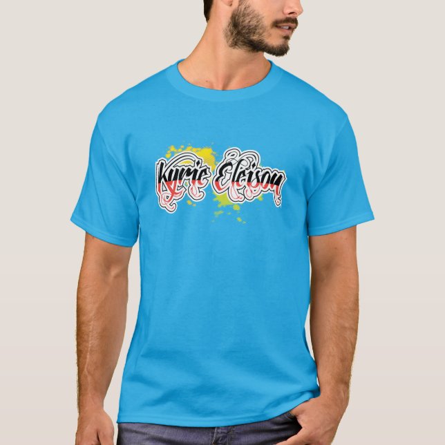 Kyrie Eleison Religious Phrase Stylised Text T-Shirt (Front)