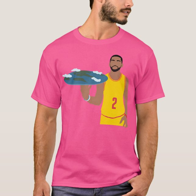 Kyrie Irving Flat Earth T-Shirt (Front)