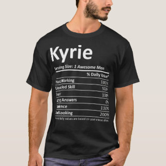 KYRIE Nutrition Funny Birthday Personalised Name G T-Shirt