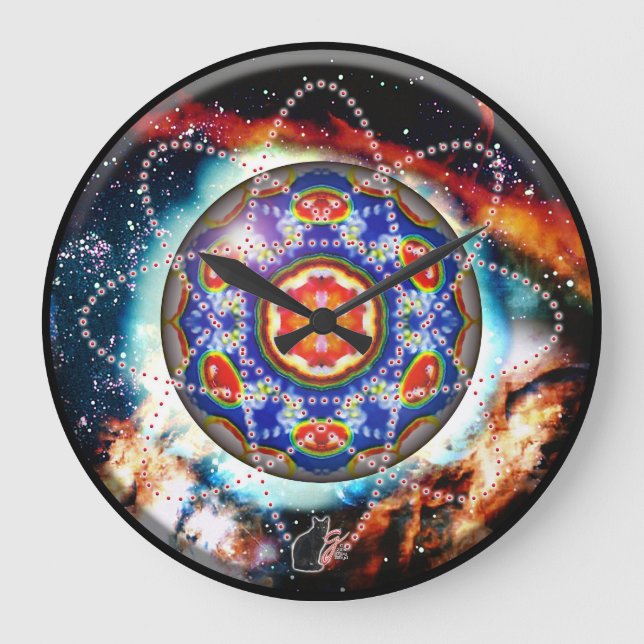 Kyron Orbz Kaleid Large Clock (Front)