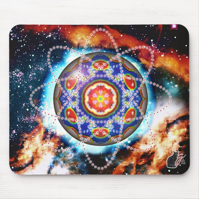 Kyron Orbz Kaleid Mouse Mat (Front)