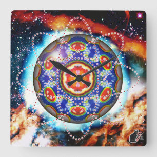 Kyron Orbz  Square Wall Clock