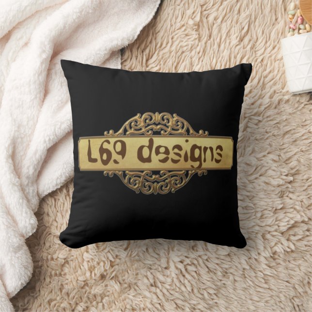  L69 DESIGNS GOLD BANNER CUSHION (Blanket)