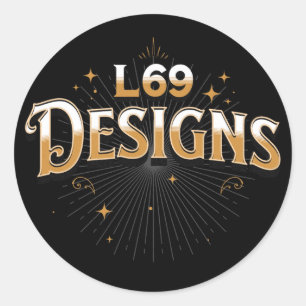 L69 DESIGNS logo Sticker