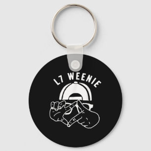 L7 Weenie Baseball Softball Season Apparel Key Ring
