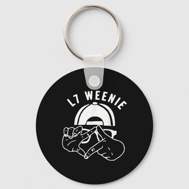 L7 Weenie Baseball Softball Season Apparel  Key Ring (Front)