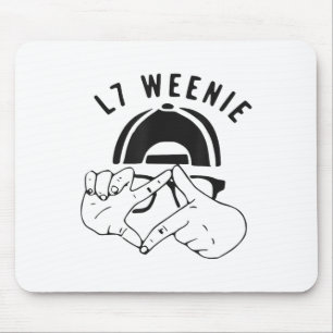 L7 Weenie Funny Youth Kids Boys Baseball _1 Mouse Mat