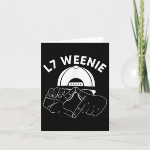 L7 Weenie Loser Hands Funny 90s Baseball Softball Card