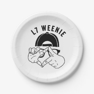 L7 Weenie Paper Plate