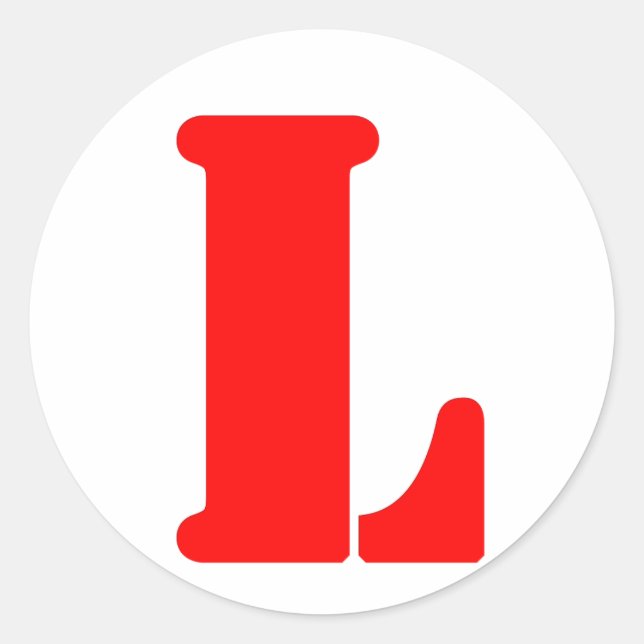 L_2 CLASSIC ROUND STICKER (Front)